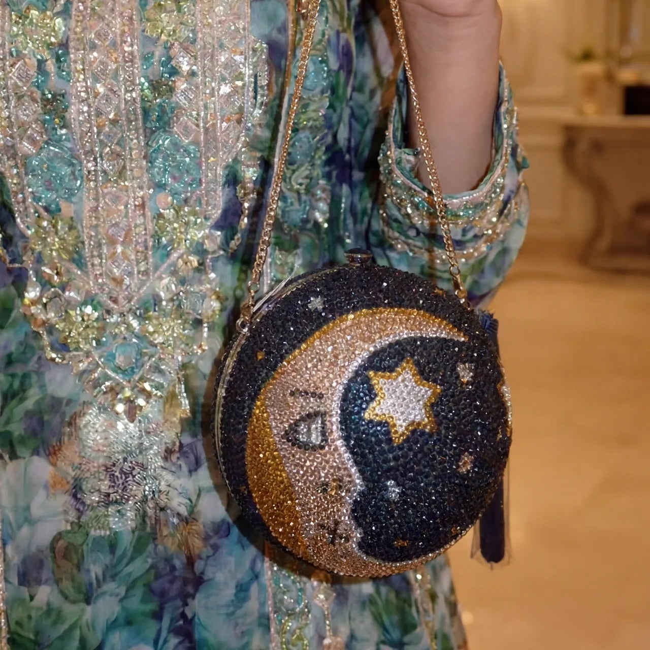 Celestia Clutch | premium rhinestones