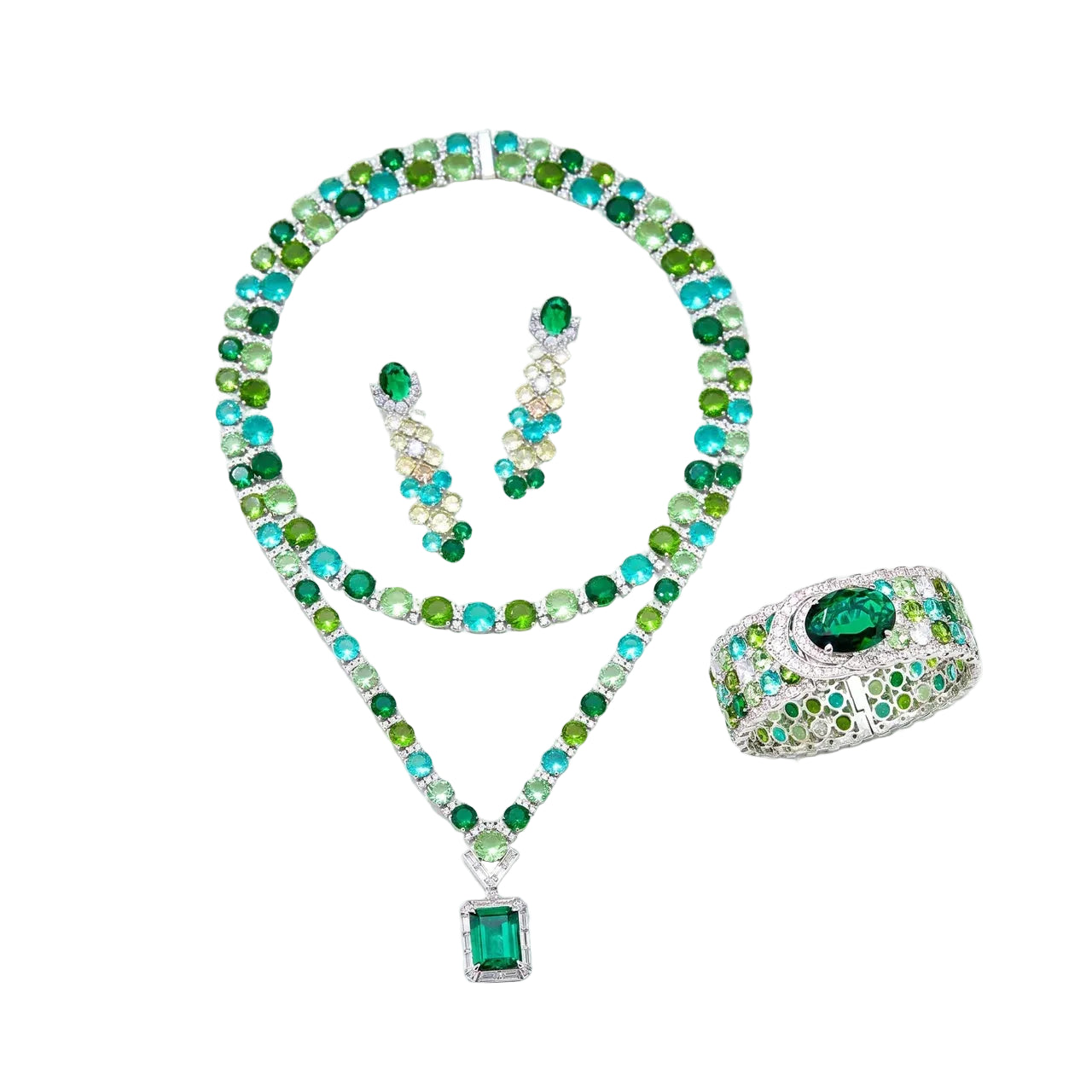 Jardin Émeraude Zircona Set